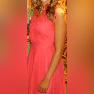 Vintage 1960s Elinor Gay Hot Pink Cocktail Dress